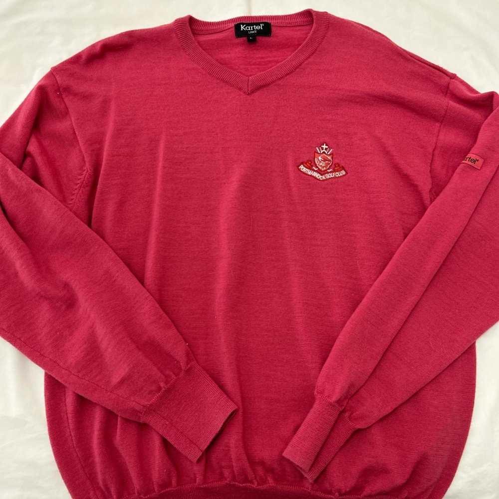 Red V-Neck Sweater